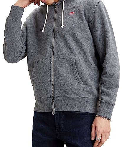 Levi's Herren Zip Up Sweatshirt, Charcoal Heather XX, L von Levi's