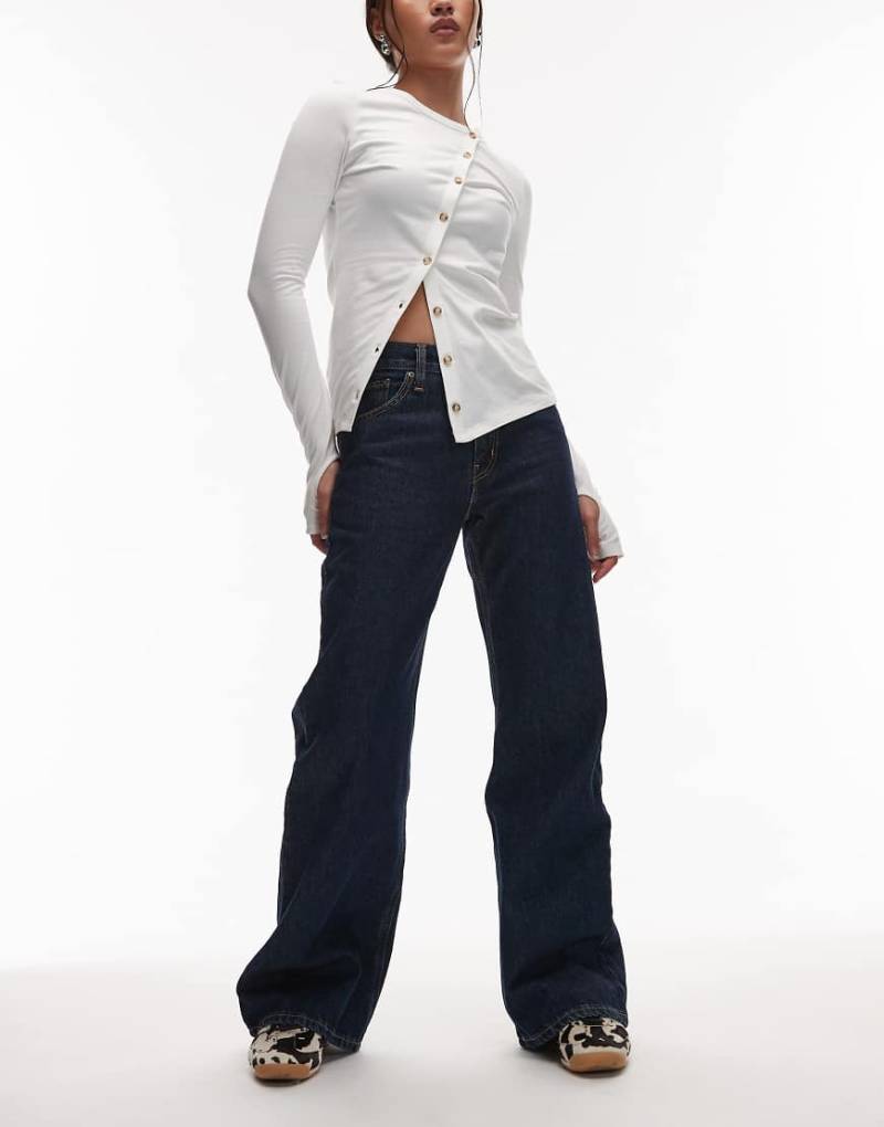 Levi's - Middy - Lockere Bootcut-Jeans in Indigo-Blau-Marineblau von Levi's