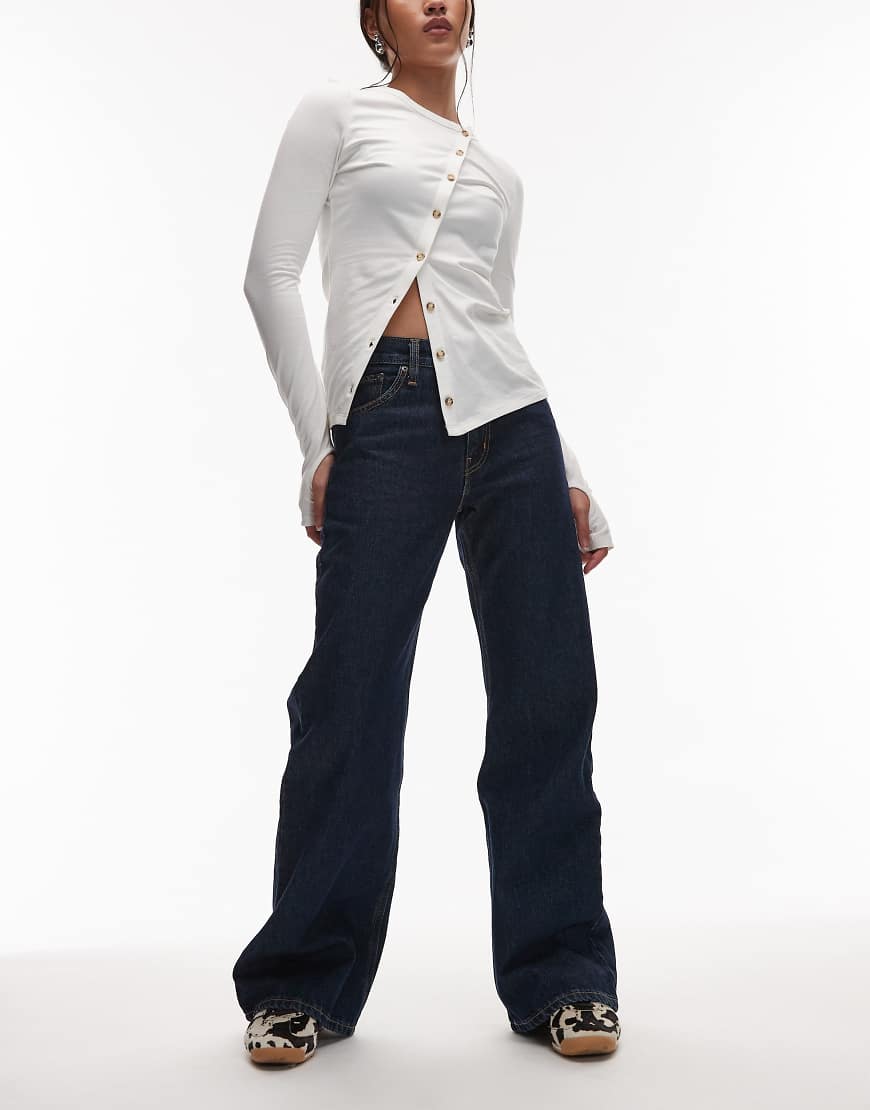 Levi's - Middy - Lockere Bootcut-Jeans in Indigo-Blau-Marineblau von Levi's