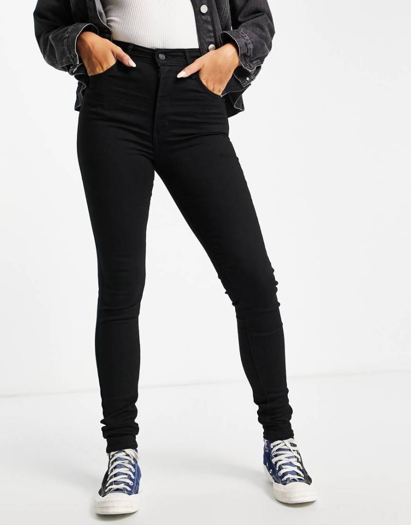 Levi's - Mile High - Skinny-Jeans in Reinschwarz von Levi's