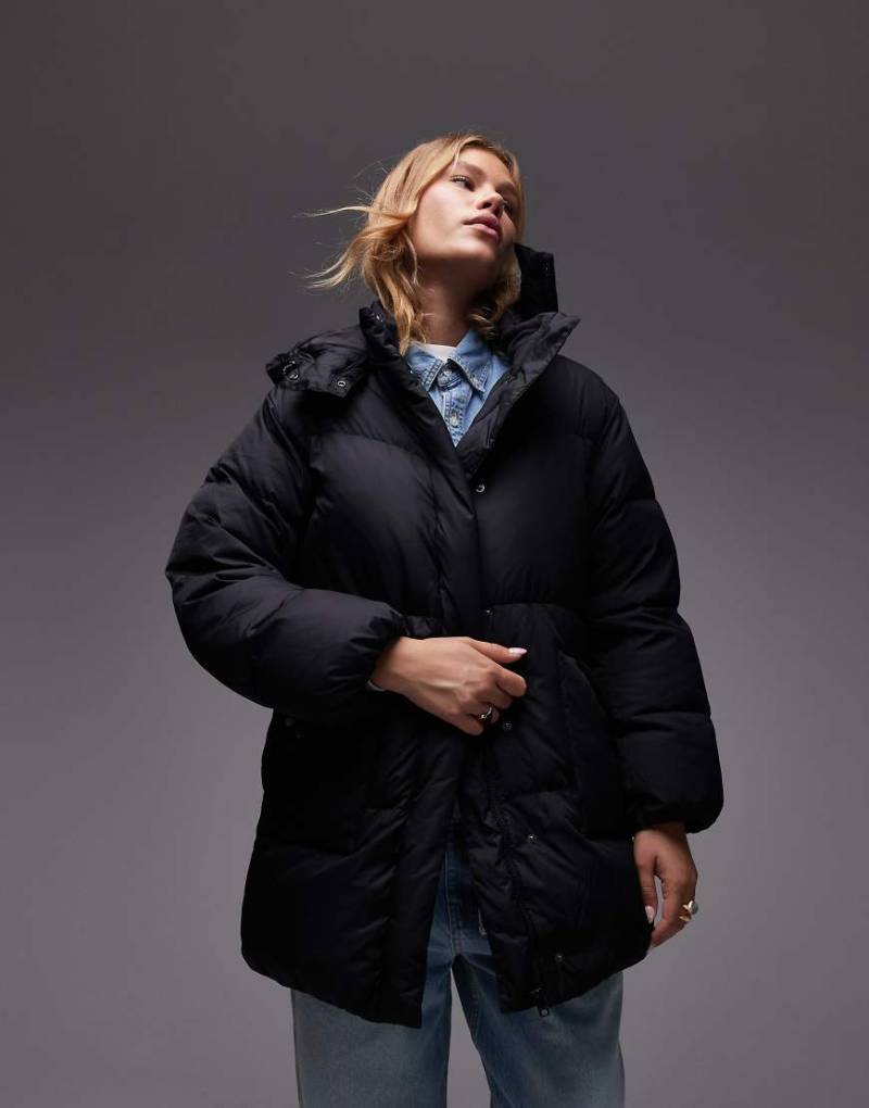 Levi's - Mittellanger Western-Puffermantel in Schwarz Levi's - Mittellanger Western-Puffermantel in Schwarz von Levi's