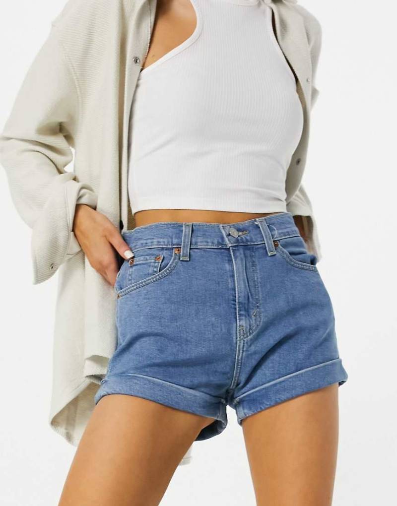 Levi's - Mom-Shorts in A-Linie in Blau Levi's - Mom-Shorts in A-Linie in Blau von Levi's
