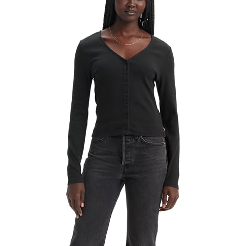 Levi's Damen Muse Langarmshirt Caviar Black L Levi's Damen Muse Langarmshirt Caviar Black L von Levi's