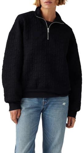 Levi's Navarro Quilted 1/4 Zip Anthracite Night von Levi's