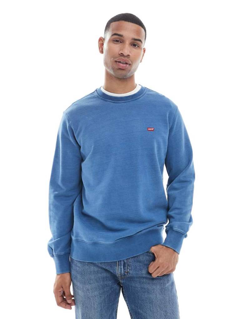 Levi's - Original - Frottee-Sweatshirt in Indigoblau mit Fledermaus-Logo von Levi's