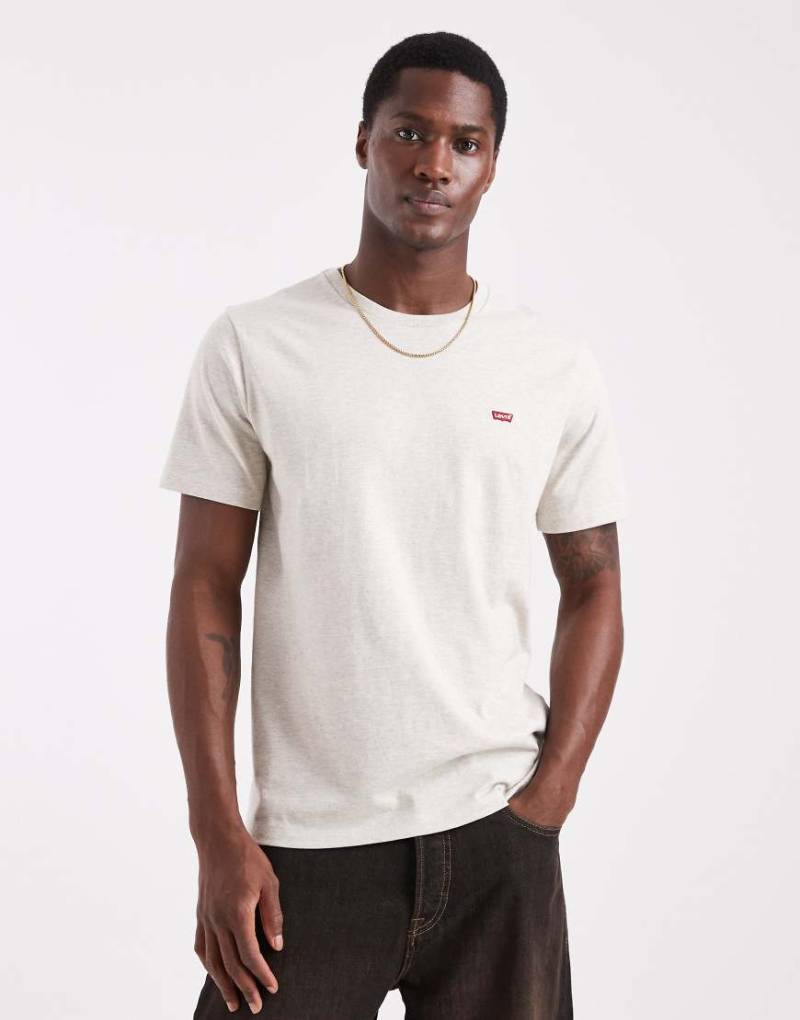 Levi's - Original - Kalkgraues T-Shirt mit Fledermausflügel-Logo von Levi's