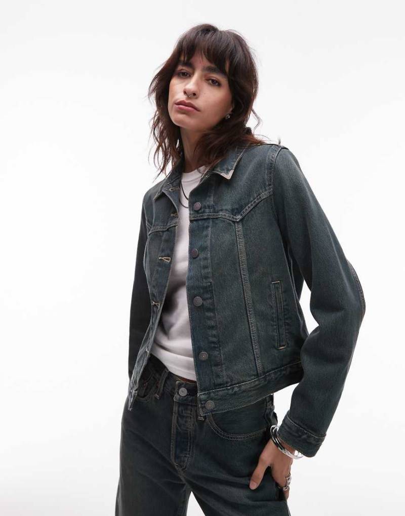 Levi's - Original - Truckerjacke aus blauem Denim mit Western-Elementen von Levi's