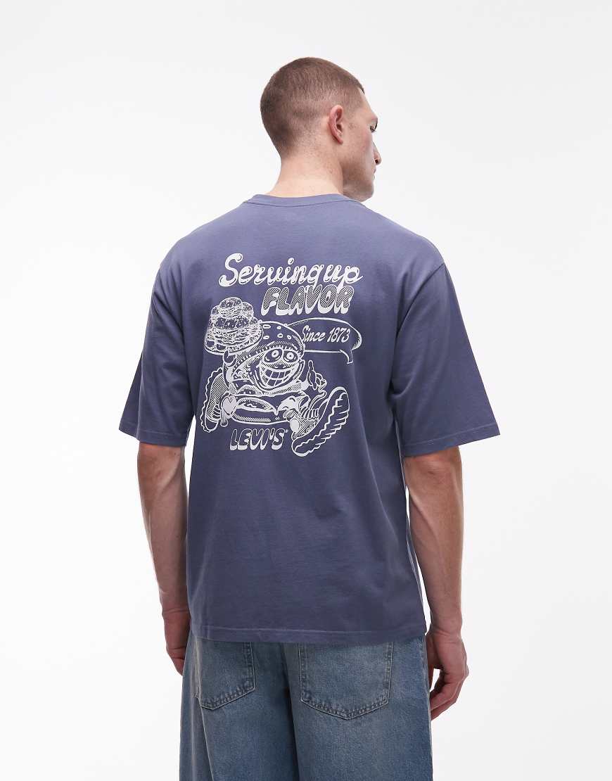 Levi's - Oversize-T-Shirt in Marineblau mit Rückengrafik von Levi's