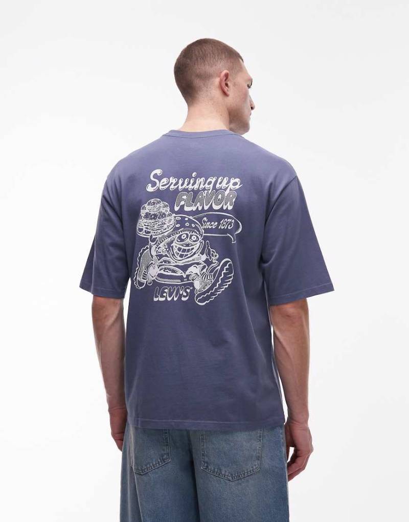 Levi's - Oversize-T-Shirt in Marineblau mit Rückengrafik von Levi's