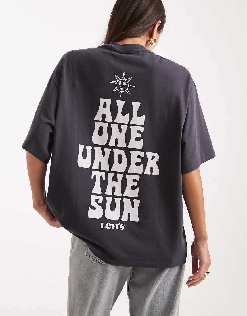 Levi's - Oversize-T-Shirt in Schwarz mit Grafik von Levi's