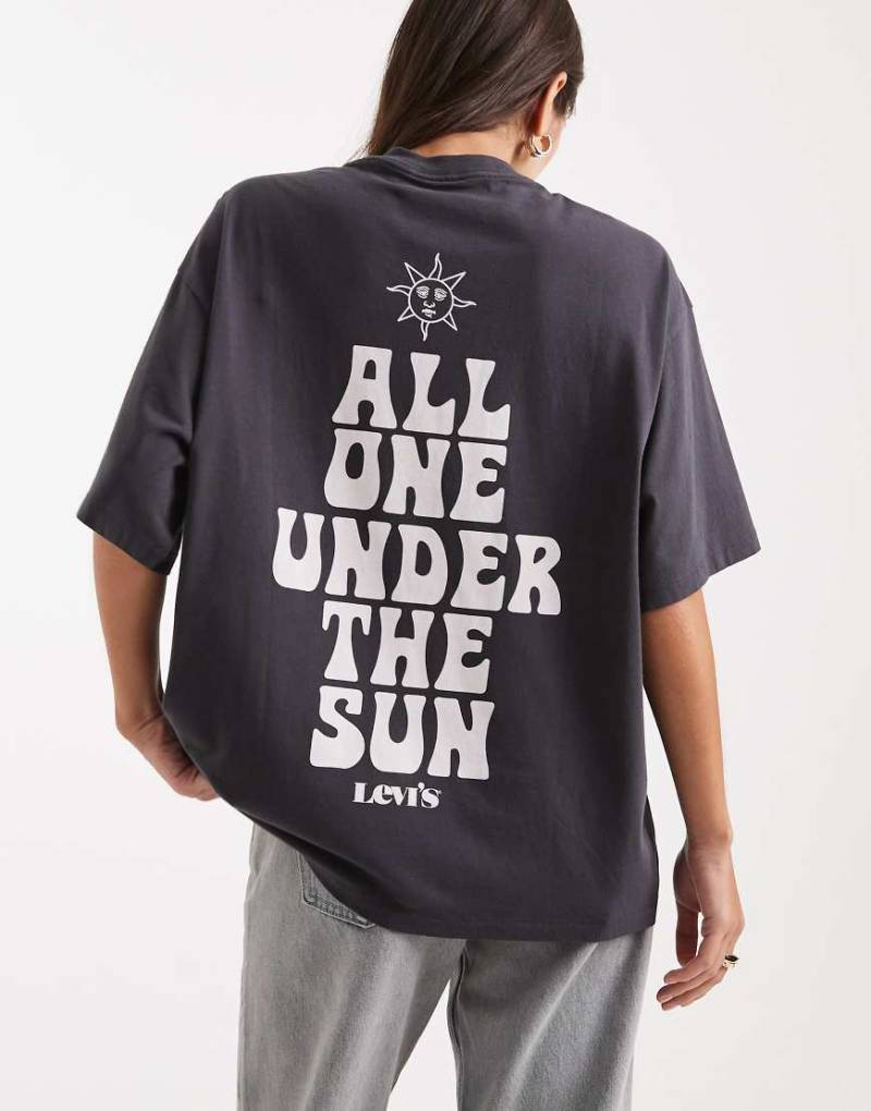 Levi's - Oversize-T-Shirt in Schwarz mit Grafik von Levi's