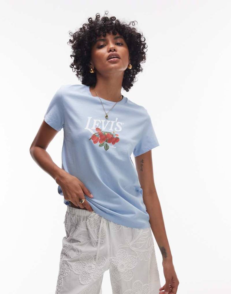 Levi's - Perfect - T-Shirt in Blau mit Frucht-Logo von Levi's