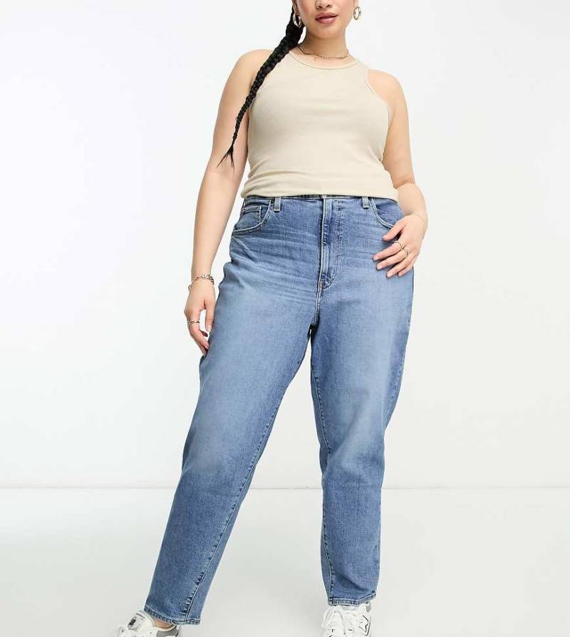 Levi's Plus - Mom-Jeans in Dunkelblau im Stil der 80er-Marineblau von Levi's