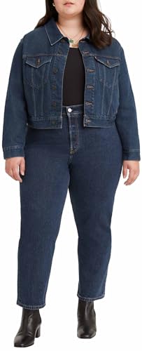 Levi's Plus Size Damen Pl 501 Crop Jeans, Salsa Stonewash, 14 EU von Levi's