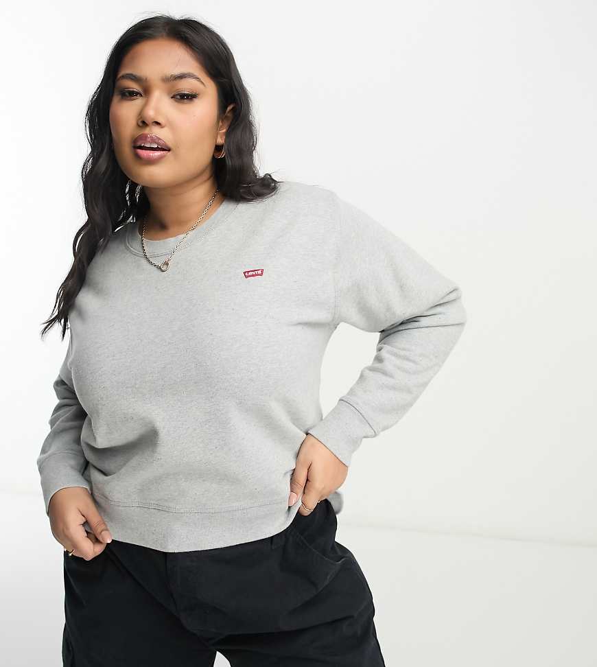 Levi's Plus - Sweatshirt in Grau mit Rundhalsausschnitt von Levi's