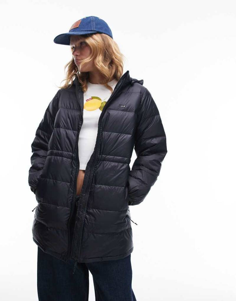 Levi's - Polly - Midi-Pufferjacke in Schwarz von Levi's