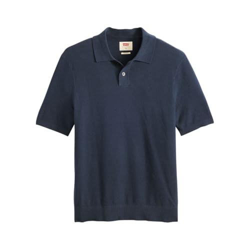 Levi's Herren Polo aus Strick Dress Blues Cotton Linen Blue L von Levi's