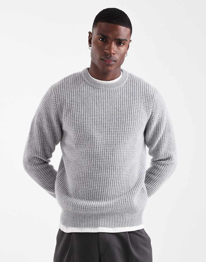 Levi's - Presidio - Strukturierter Strickpullover in grau meliert von Levi's