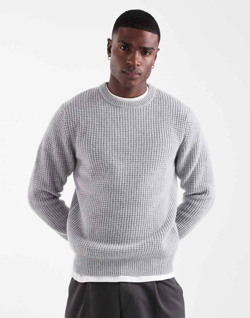 Levi's - Presidio - Strukturierter Strickpullover in grau meliert von Levi's
