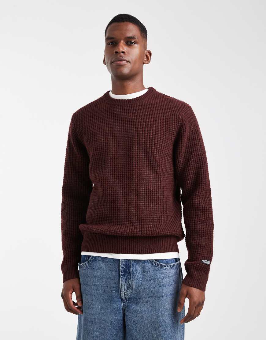 Levi's - Presidio - Strukturierter Strickpullover in meliertem Braun-Brown Levi's - Presidio - Strukturierter Strickpullover in meliertem Braun-Brown von Levi's