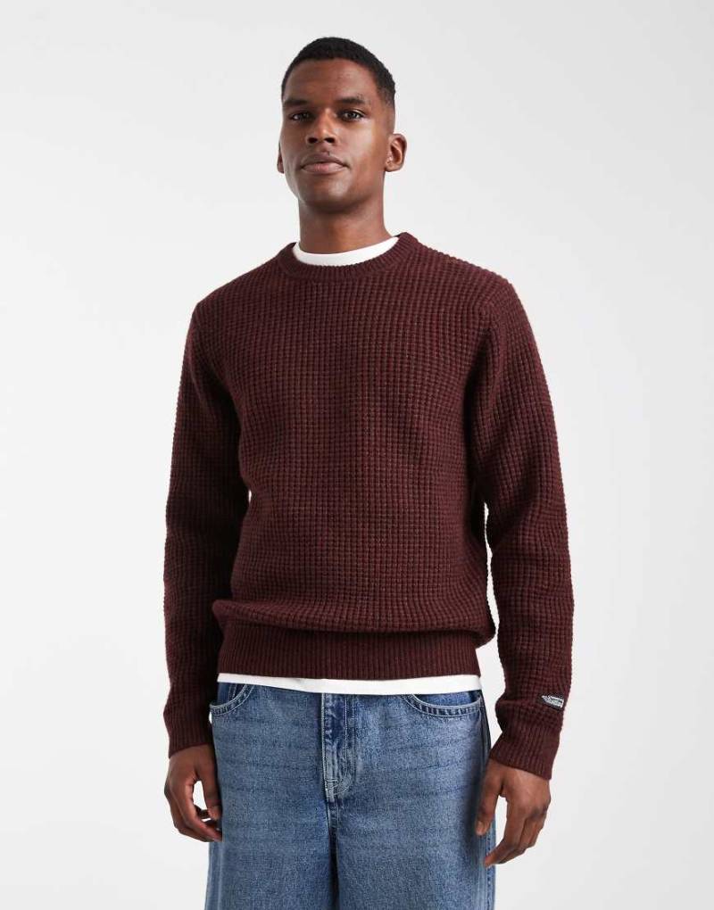 Levi's - Presidio - Strukturierter Strickpullover in meliertem Braun-Brown von Levi's
