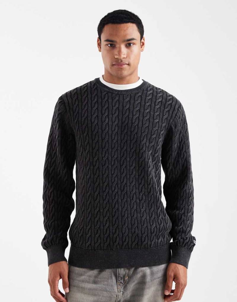 Levi's - Presidio - Zopfstrickpullover in Schwarz von Levi's