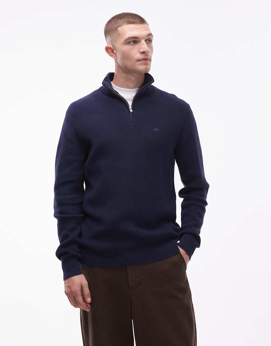 Levi's - Pullover in Marineblau mit kurzem Reißverschluss von Levi's