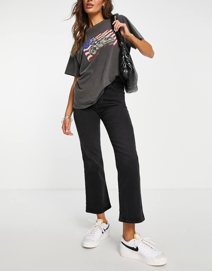 Levi's - Ribcage - Kurze Jeans in Schwarz von Levi's