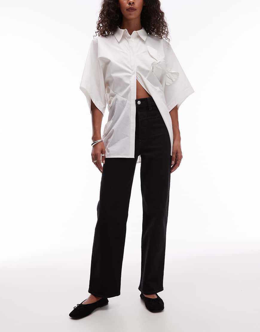 Levi's - Ribcage - Western-Jeans in Schwarz mit geradem Bein von Levi's