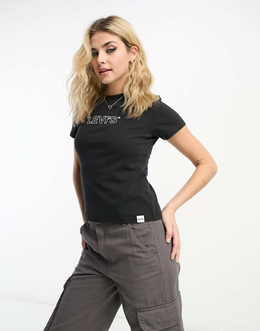 Levi's - Rickie - T-Shirt in Schwarz mit Grafikprint von Levi's
