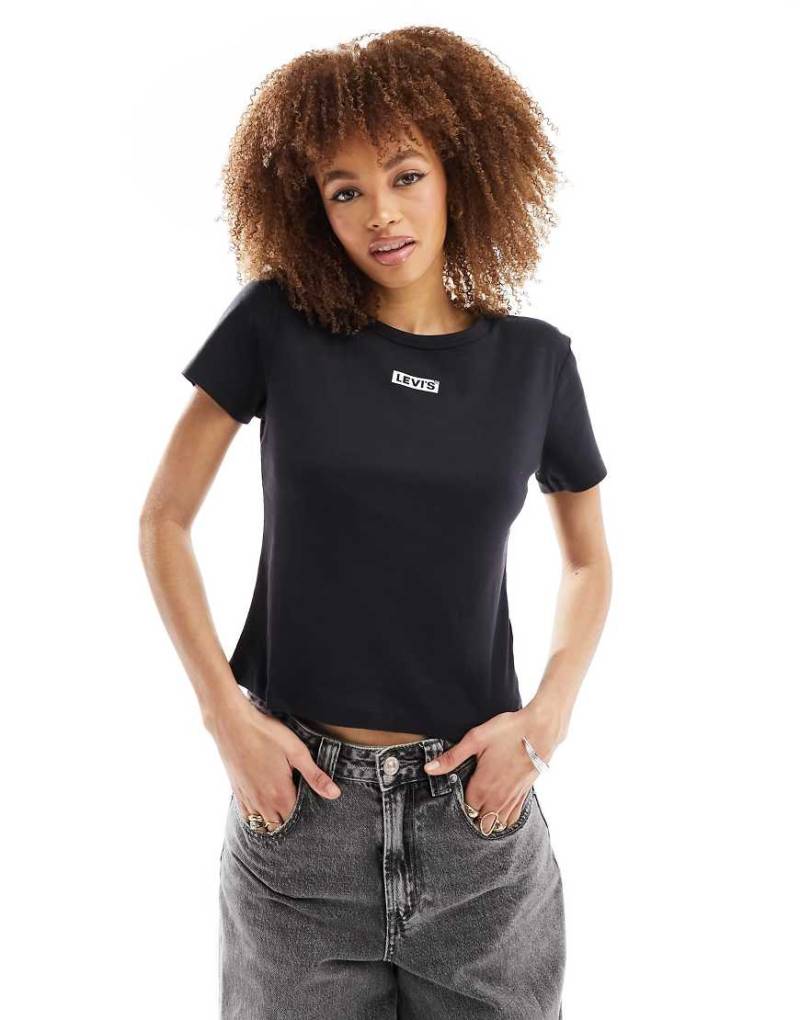 Levi's - Rickie - T-Shirt in Schwarz mit kleinem Logo von Levi's