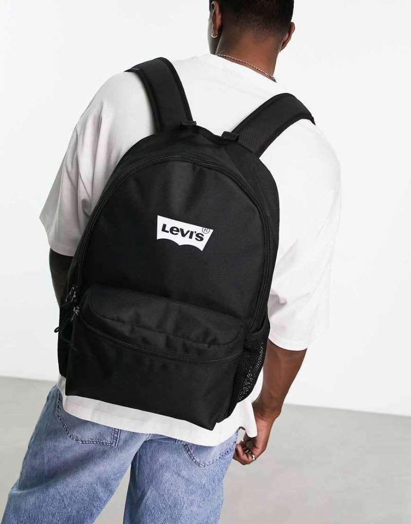Levi's - Rucksack in Schwarz mit Fledermaus-Logo von Levi's