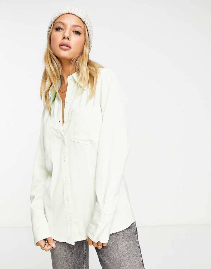 Levi's - Seidige Hemdbluse in Grün von Levi's