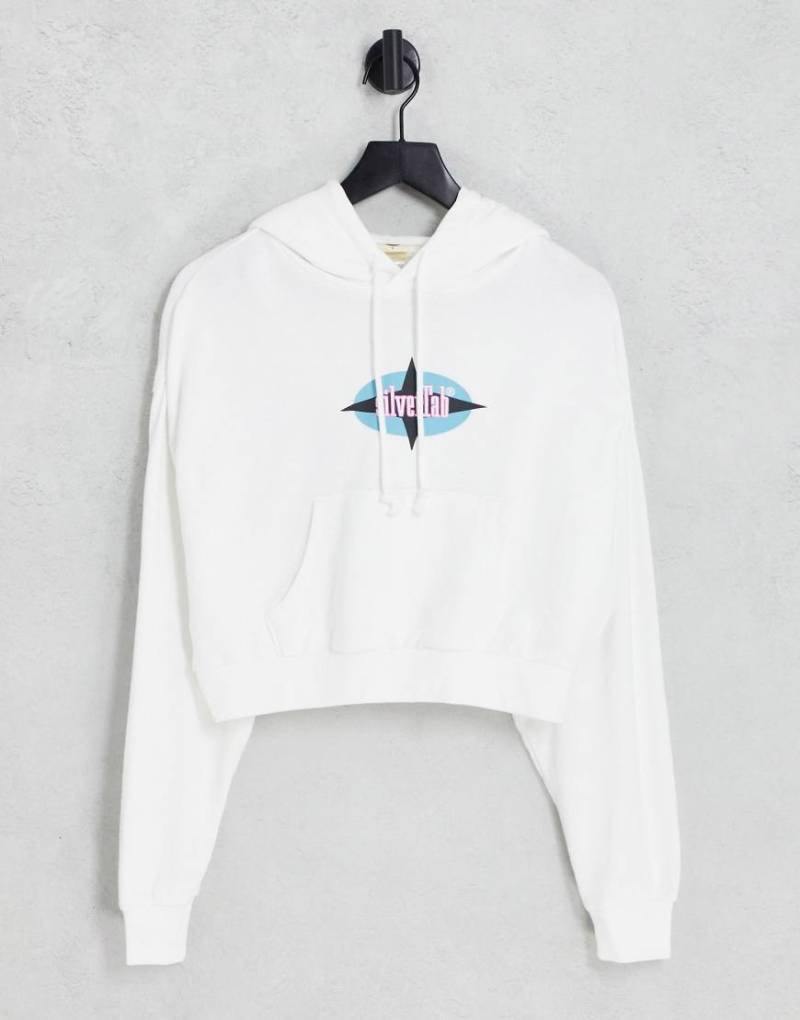 Levi's - SilverTab - Kurzer Kapuzenpullover in Weiß von Levi's