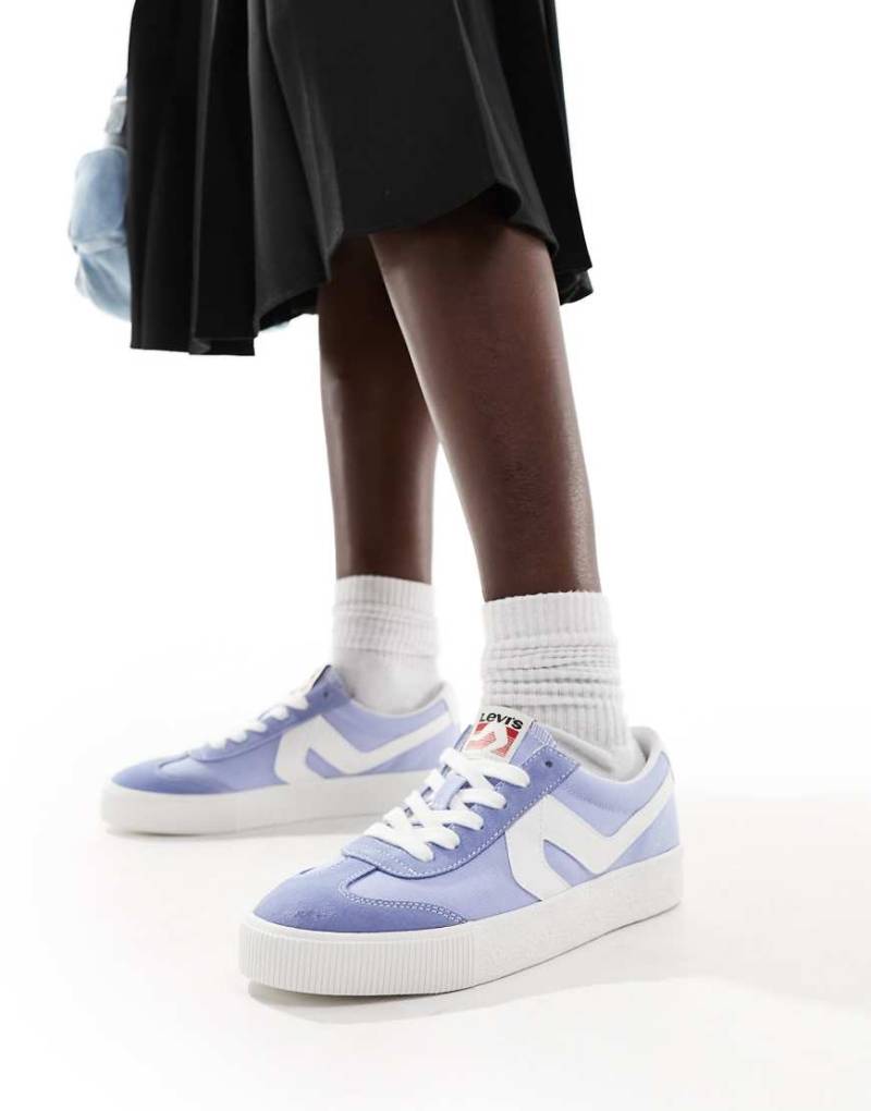Levi's - Sneak - Wildleder-Sneaker in Blau mit Logo von Levi's