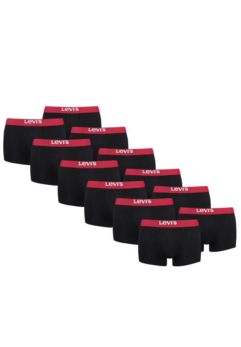 Levi's Solid Basic Herren Boxershorts Unterwäsche aus Bio-Baumwolle im 12er Pack Levi's Solid Basic Herren Boxershorts Unterwäsche aus Bio-Baumwolle im 12er Pack von Levi's