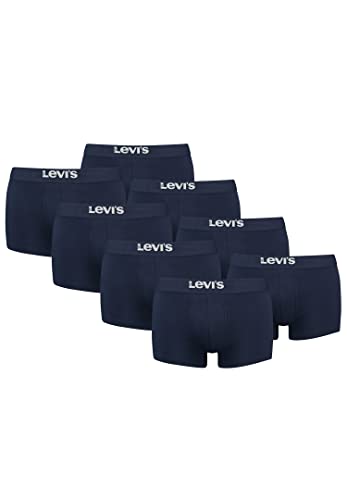 Levi's Solid Basic Herren Boxershorts Unterwäsche aus Bio-Baumwolle im 8er Pack, Farbe:Navy, Bekleidungsgröße:XL von Levi's