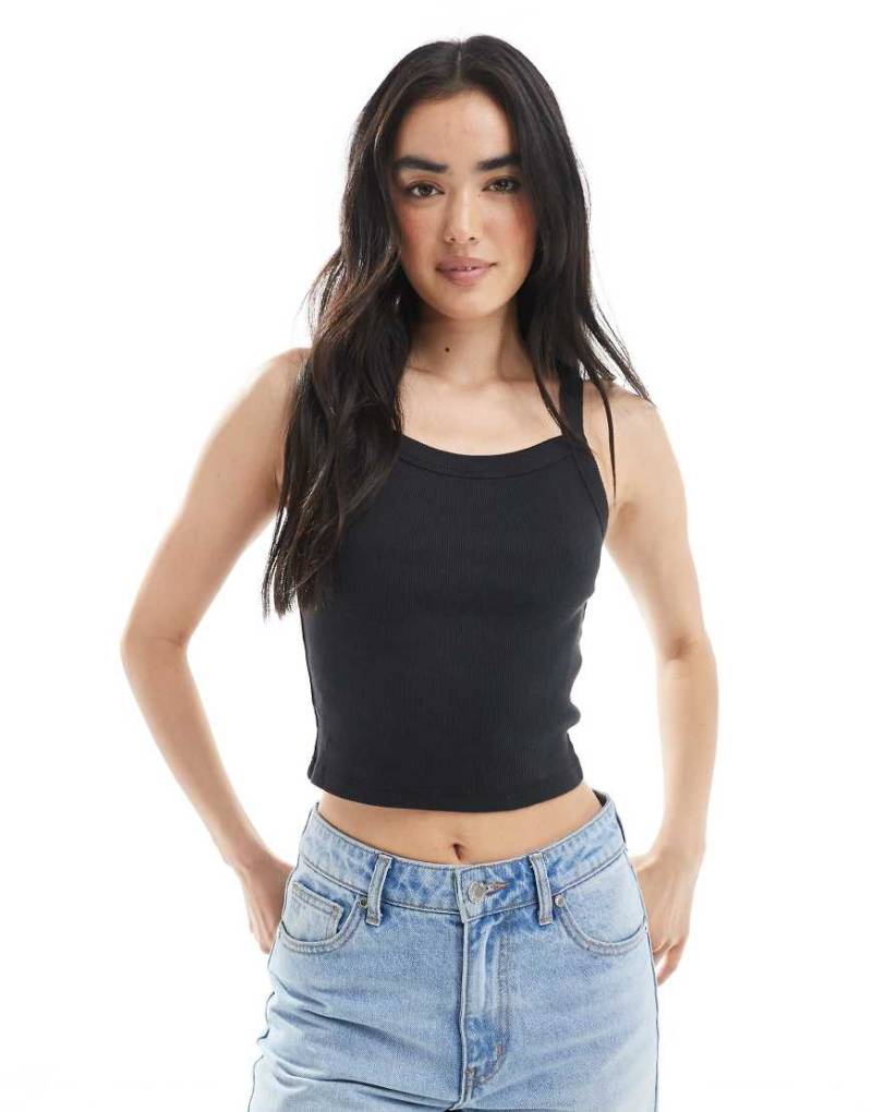 Levi's - Sportliches, geripptes Basic-Tanktop in Schwarz von Levi's