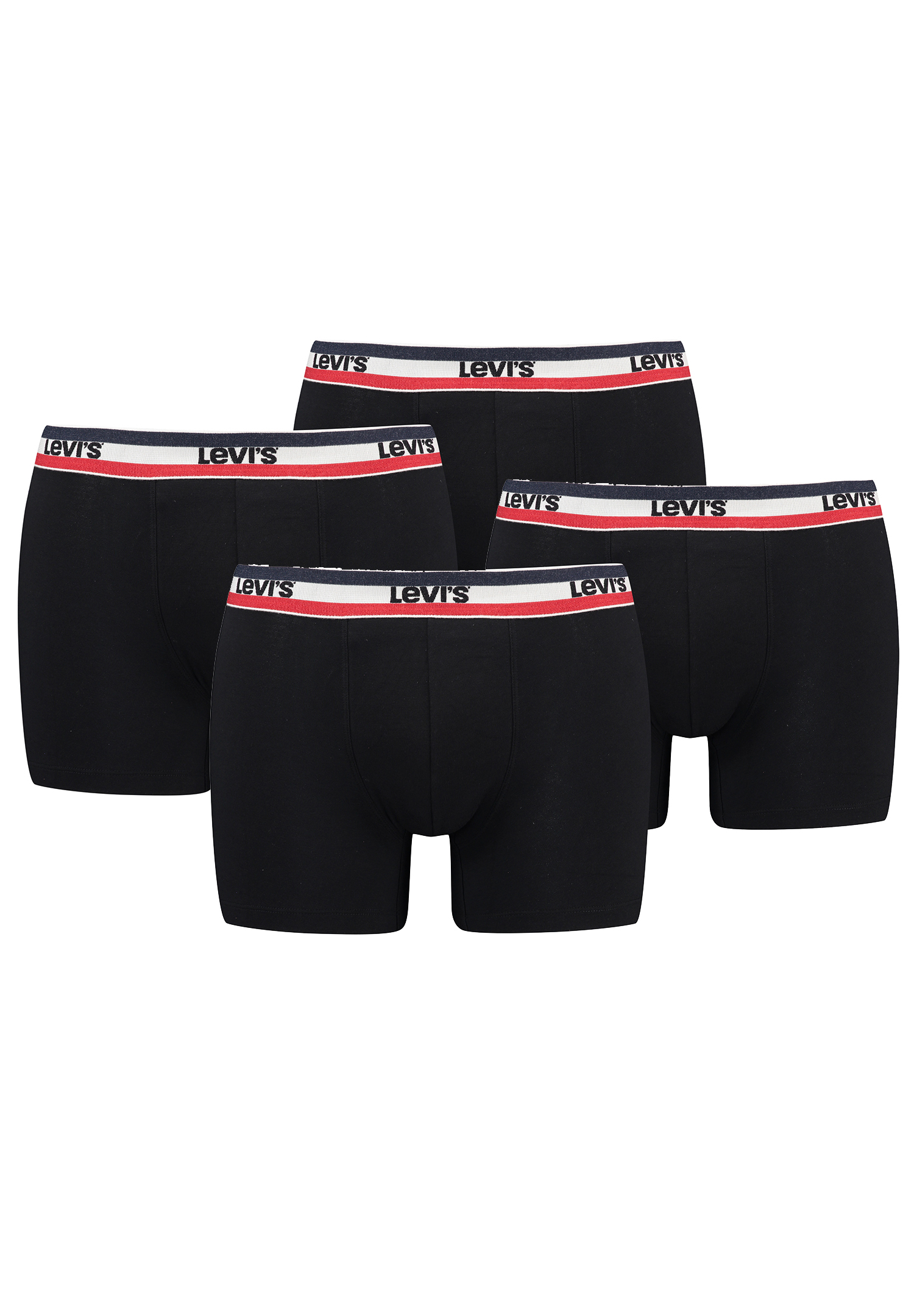Levi&#039;s Sportswear Logo Herren Boxershorts Unterwäsche aus Bio-Baumwolle im 4er P... von Levi&#039;s