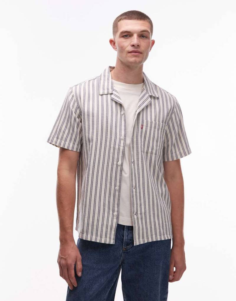 Levi's - Sunset - Kurzärmliges Hemd mit Streifen in Marineblau von Levi's