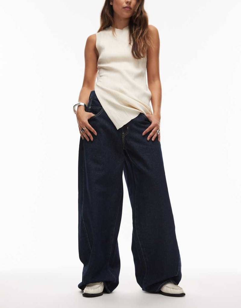 Levi's - Super Baggy Barrel Jeans in Indigo-Marineblau von Levi's