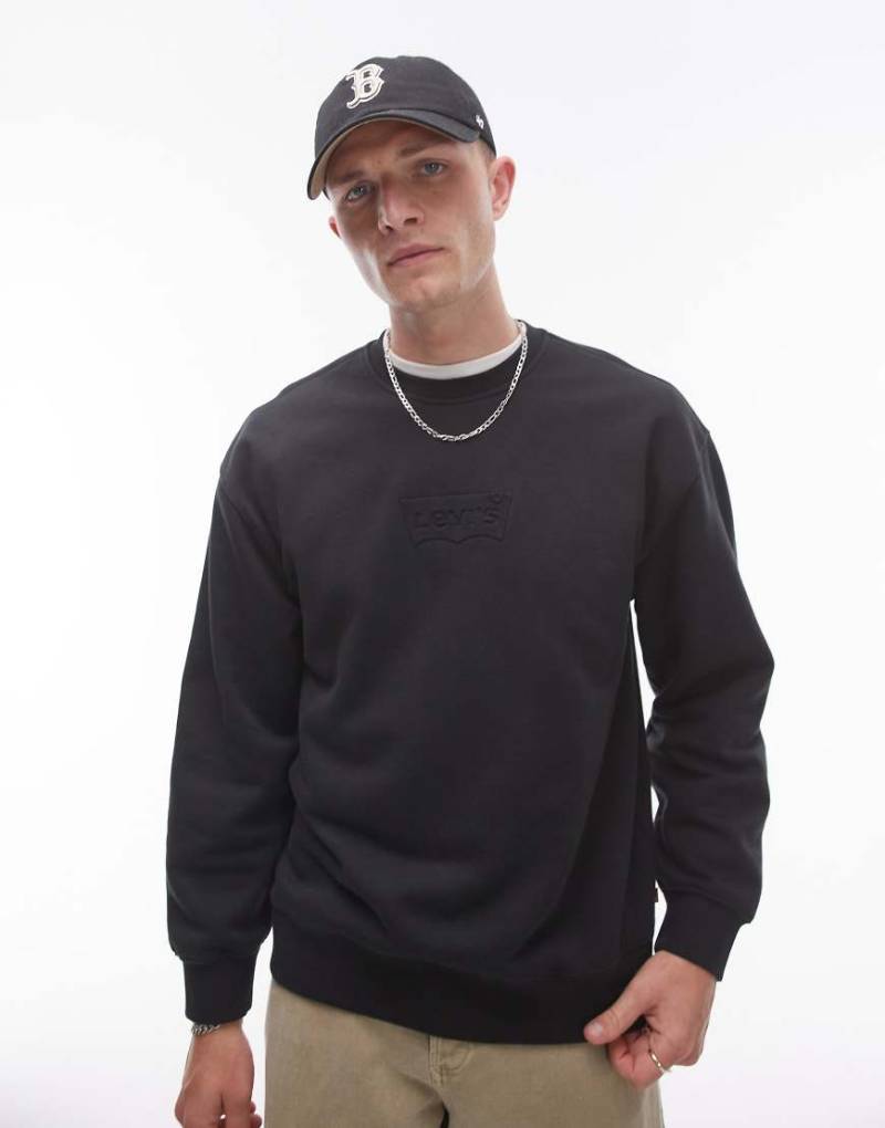 Levi's - Sweatshirt in Schwarz mit Fledermaus-Logo von Levi's