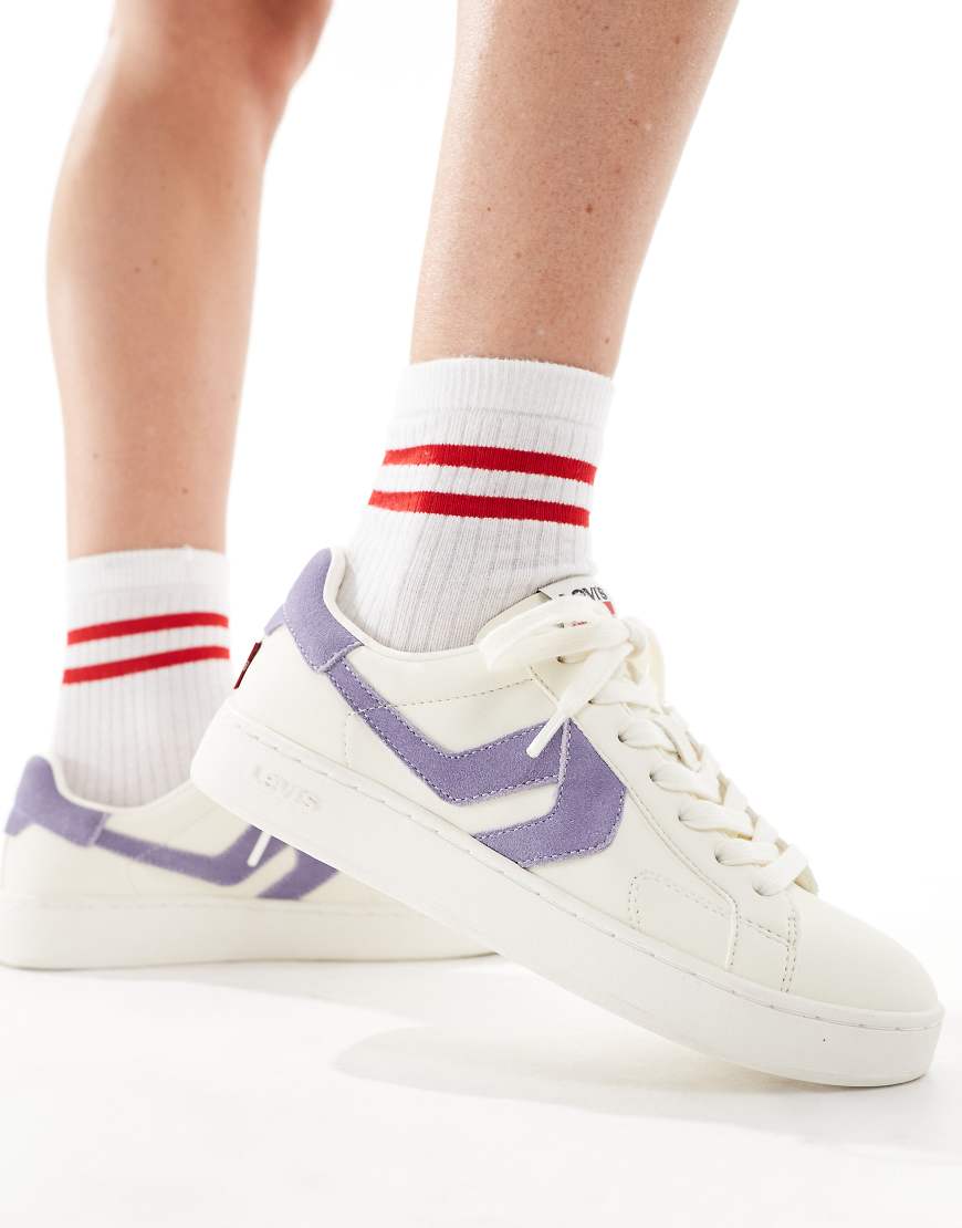 Levi's - Swift - Wildleder-Sneaker in Wollweiß und Lila Levi's - Swift - Wildleder-Sneaker in Wollweiß und Lila von Levi's