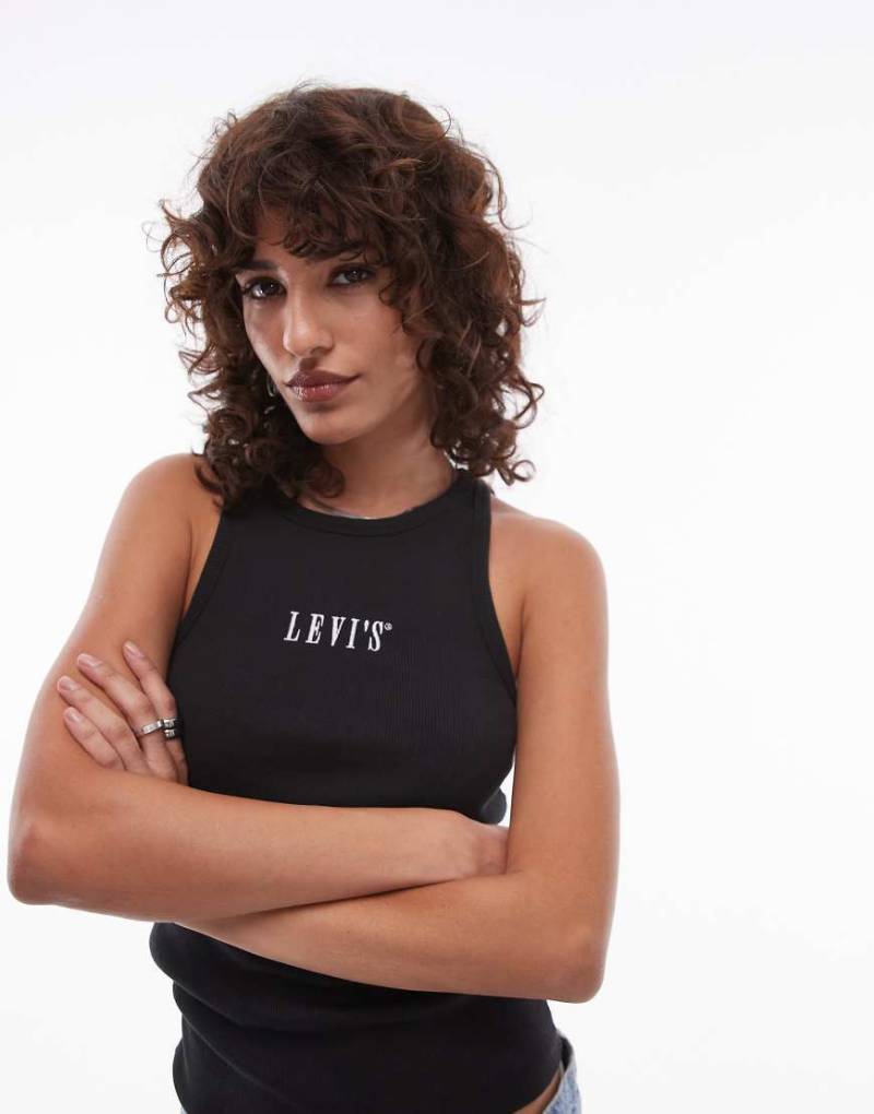 Levi's - Tanktop in Schwarz mit zentriertem Logo von Levi's
