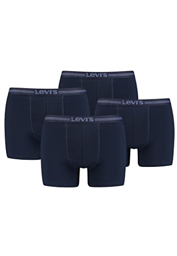 Levi's Tencel Herren Unterwäsche Retroshorts Boxershorts 4er Pack, Farbe:Navy, Bekleidungsgröße:L von Levi's