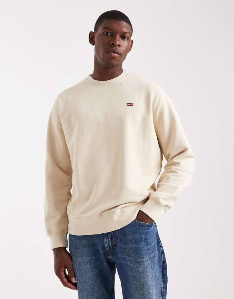 Levi's - The Original Hallmark - Sweatshirt in meliertem Beige mit Logo-Neutral von Levi's