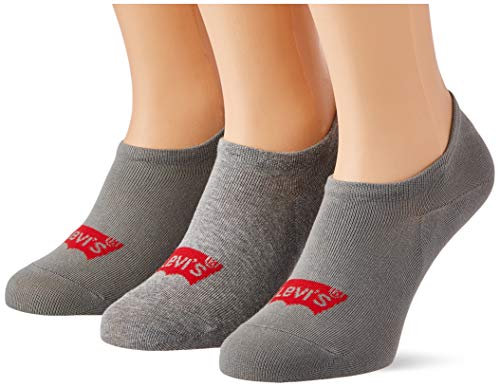 Levi's Unisex Footie, Middle Grey Melange, 35/38 (3er Pack) von Levi's