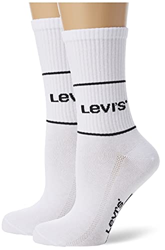 Levi's Unisex Short Sock, White, 43/46 (2er Pack) von Levi's