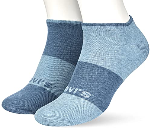 Levi's Unisex-Adult Plant Based Dying Low Cut Socks, Blue Combo, 39/42 von Levi's