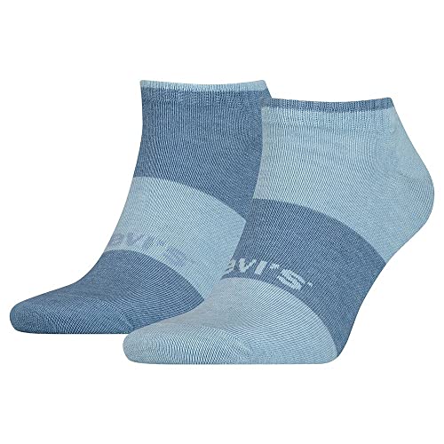 Levi's Unisex-Adult Plant Based Dying Low Cut Socks, Blue Combo, 43/46 von Levi's